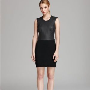 Helmut Lang Gala leather knit combo dress NWOT!